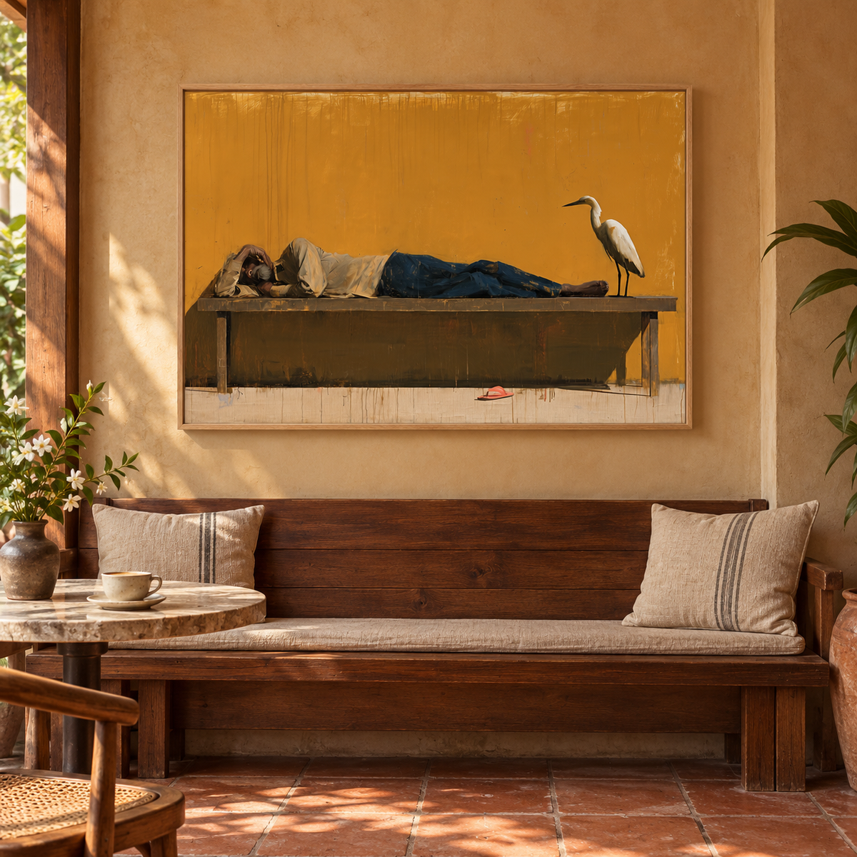 The Egret Keeps Watch