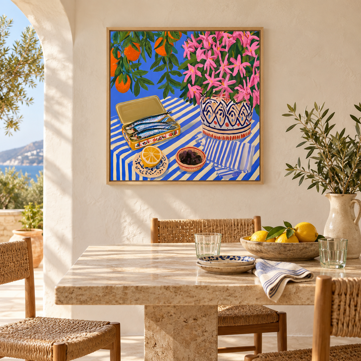 Lunch Beneath the Orange Tree