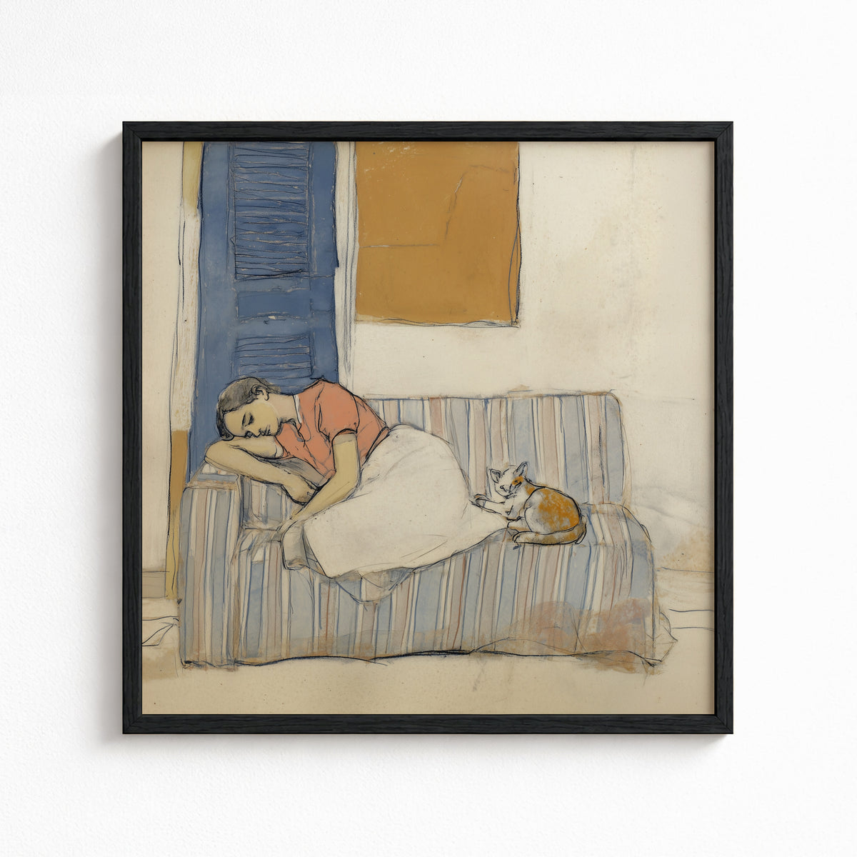 Siesta by the Blue Shutter