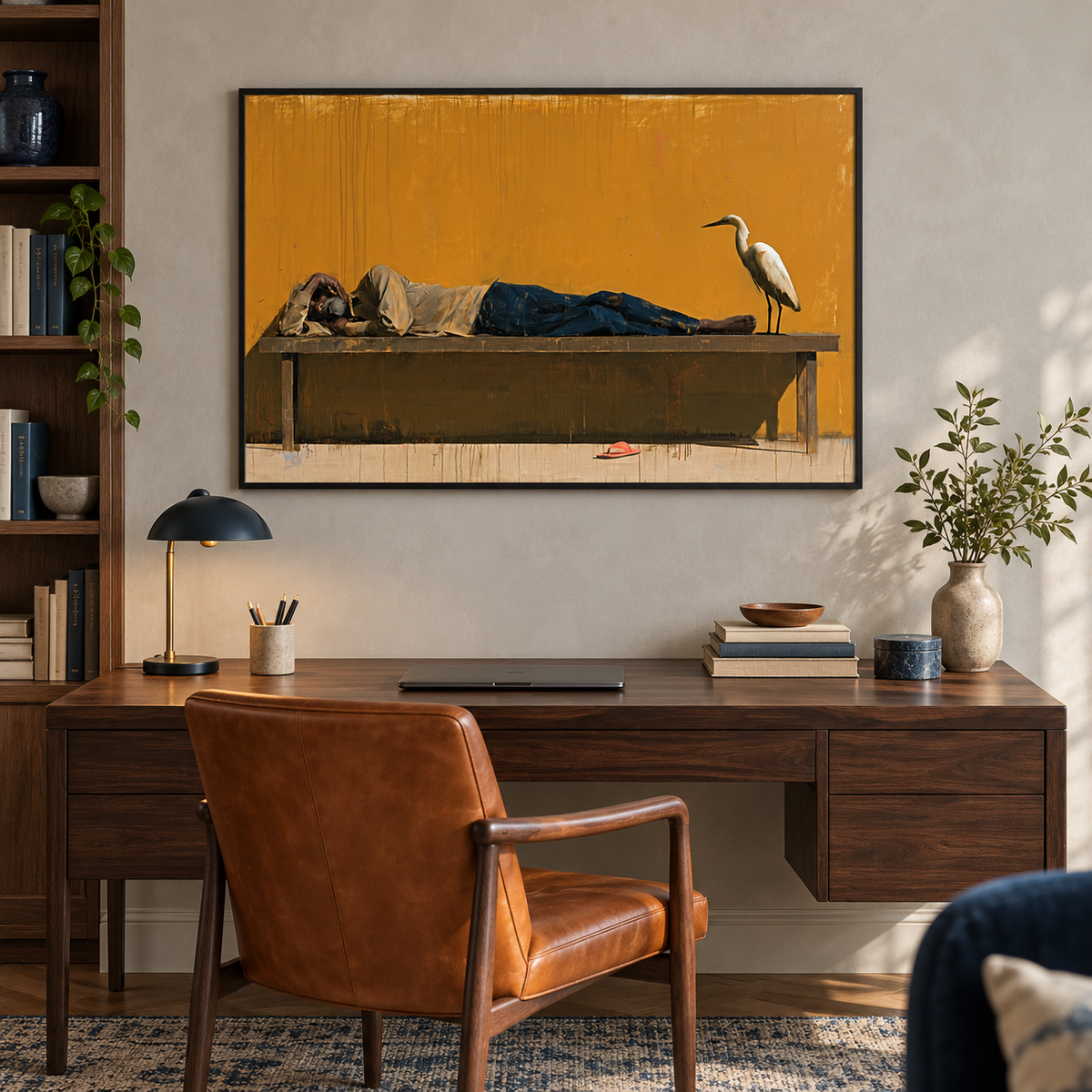 The Egret Keeps Watch