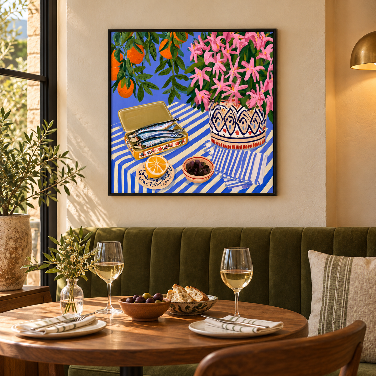 Lunch Beneath the Orange Tree