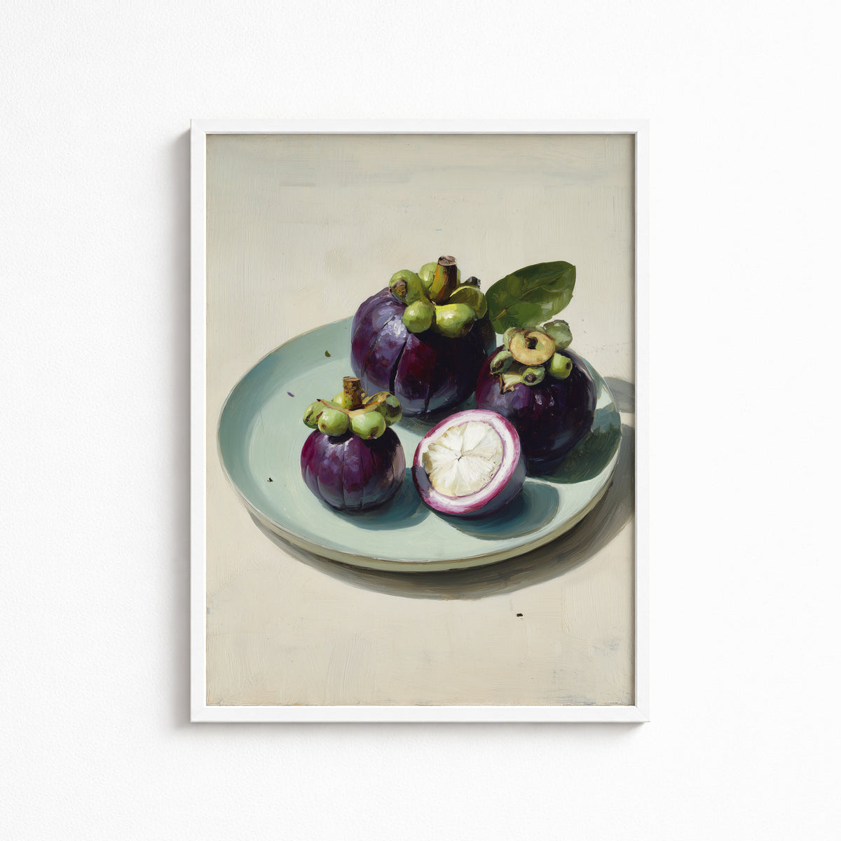 Mangosteens on Celadon