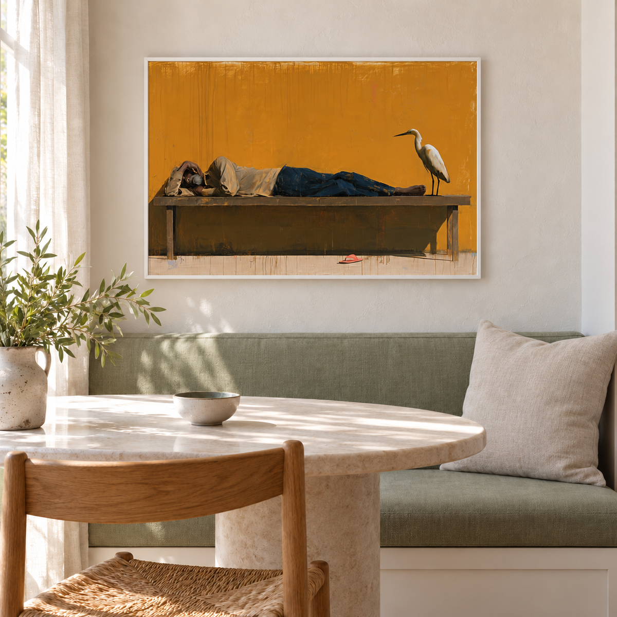 The Egret Keeps Watch