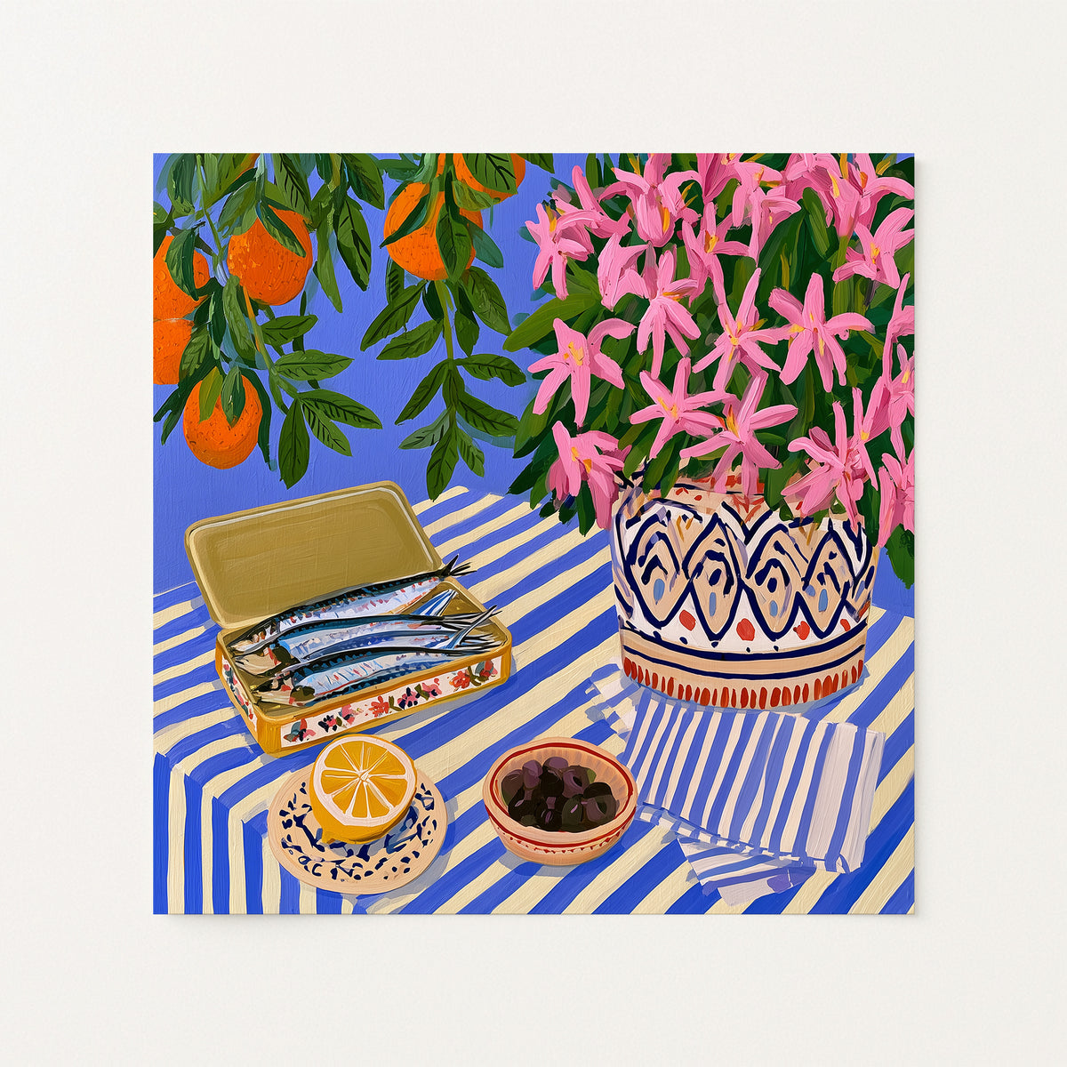Lunch Beneath the Orange Tree