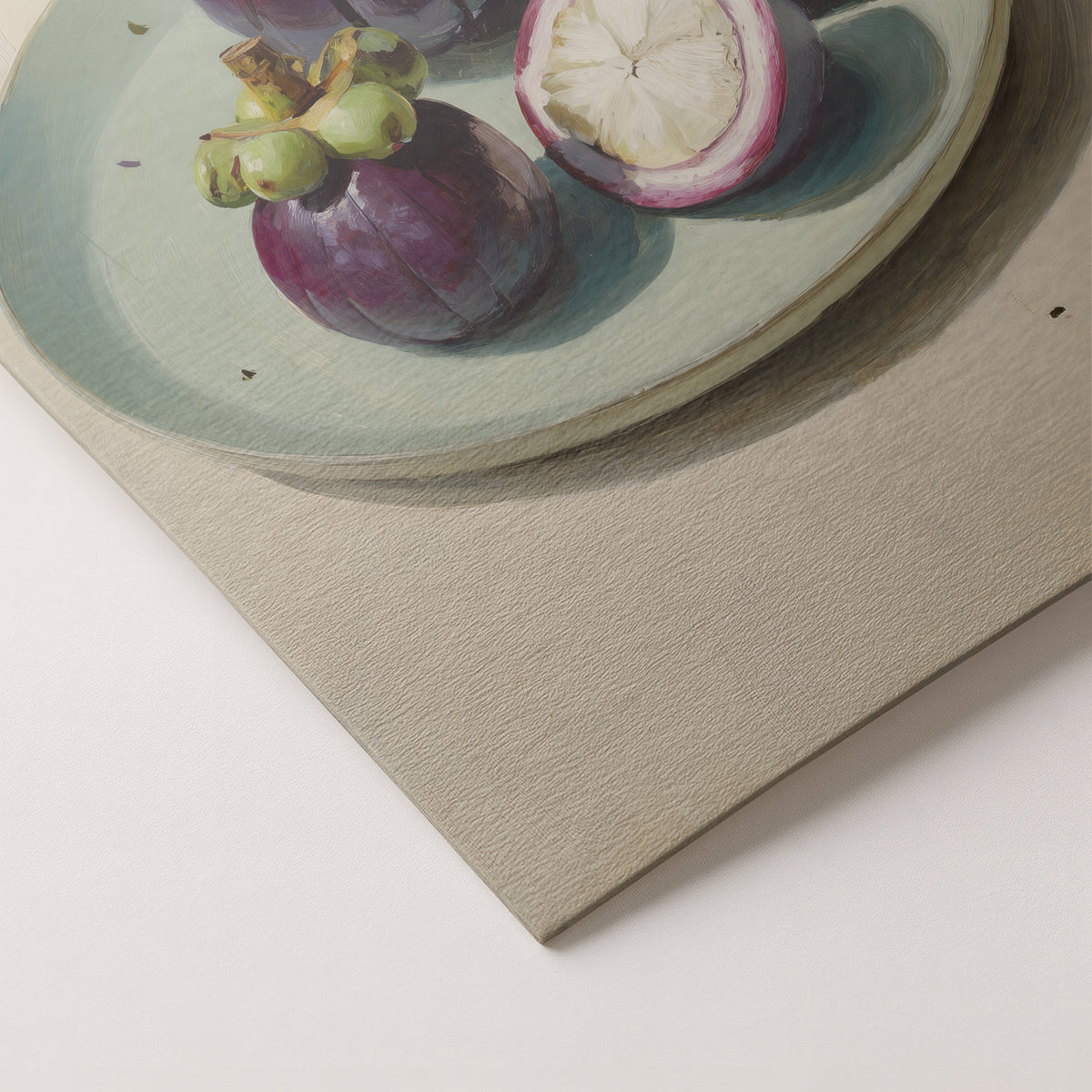 Mangosteens on Celadon