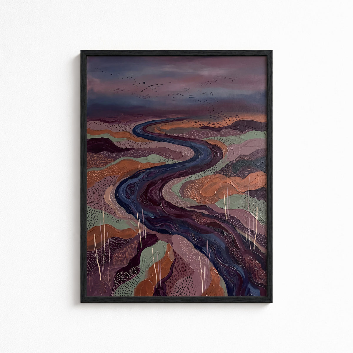 River Under a Violet Sky