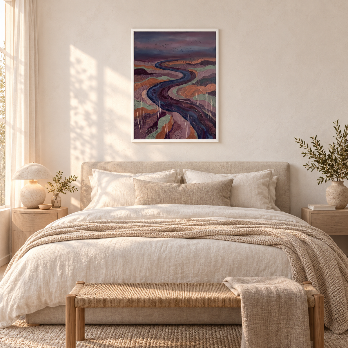 River Under a Violet Sky