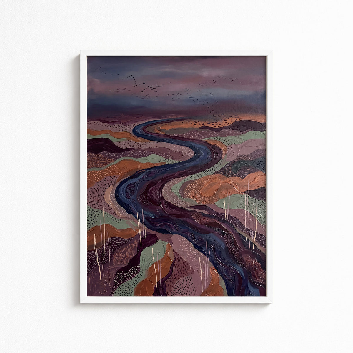 River Under a Violet Sky
